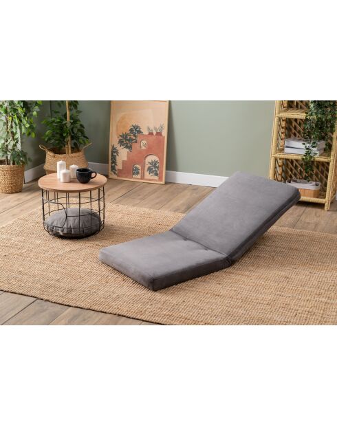 Divano letto a 1 posto Tera grigio - L. 55 cm x P 65 cm x H. 60 cm