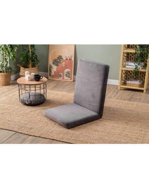 Divano letto a 1 posto Tera grigio - L. 55 cm x P 65 cm x H. 60 cm