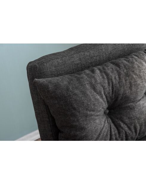 Einzelschlafsofa — Dunkelgraues schlichtes T-Shirt — L.175 cm x T. 60 cm x H 41 cm