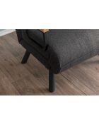 Einzelschlafsofa — Dunkelgraues schlichtes T-Shirt — L.175 cm x T. 60 cm x H 41 cm