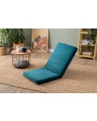 Divano letto a 1 posto Tera verde petrolio - L. 55 cm x P 65 cm x H. 60 cm