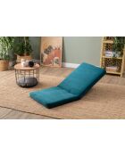 Divano letto a 1 posto Tera verde petrolio - L. 55 cm x P 65 cm x H. 60 cm