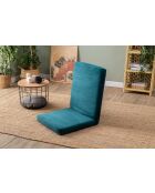 Divano letto a 1 posto Tera verde petrolio - L. 55 cm x P 65 cm x H. 60 cm