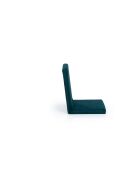 Divano letto a 1 posto Tera verde petrolio - L. 55 cm x P 65 cm x H. 60 cm
