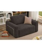 Divano letto a 1 posto Wello antracite - L. 80 cm x P. 70 cm x H 35 cm
