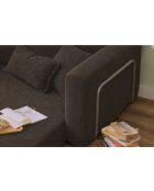 Divano letto a 1 posto Wello antracite - L. 80 cm x P. 70 cm x H 35 cm