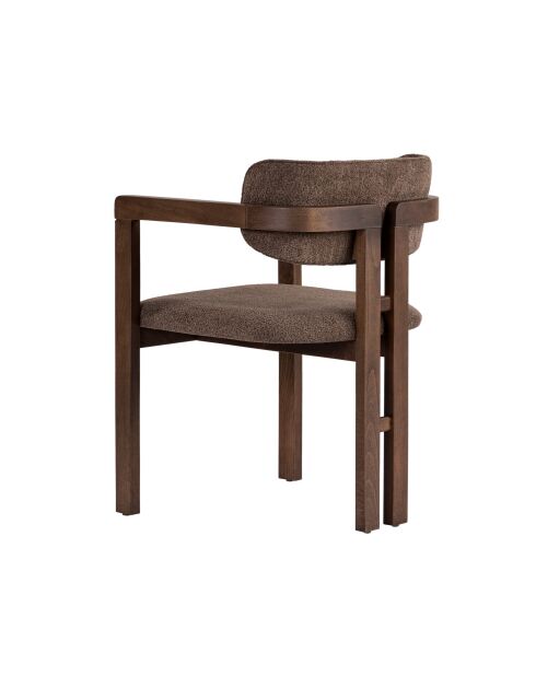 Chaise Toscane brun foncé - l. 54 cm x H. 76 cm x P. 54 cm
