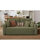 Divano letto a 2 posti verde Wello - L.160 cm x P. 70 cm x H 35 cm