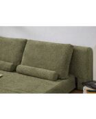 Divano letto a 2 posti verde Wello - L.160 cm x P. 70 cm x H 35 cm