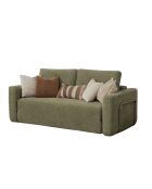 Divano letto a 2 posti verde Wello - L.160 cm x P. 70 cm x H 35 cm