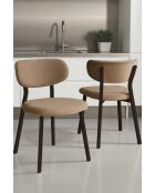 Lot de 2 chaises Toldy Cappuccinobrun - l.46 cm x H. 85 cm x P. 45 cm