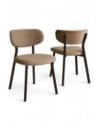 Lot de 2 chaises Toldy Cappuccinobrun - l.46 cm x H. 85 cm x P. 45 cm