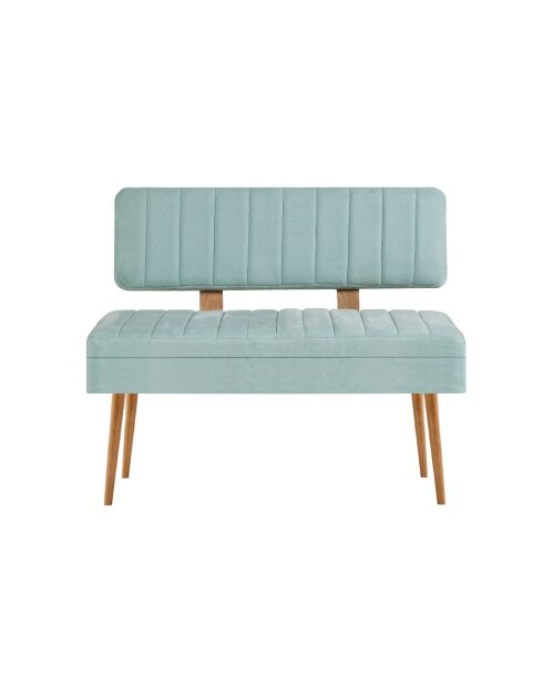 Panca Vina 0400 - 1- Verde pistacchio atlantico - H. 31 cm x l. 110 cm x H. 82,5 cm 