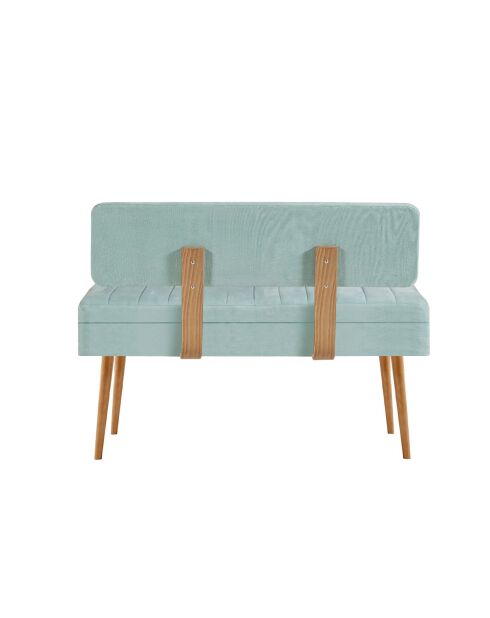 Panca Vina 0400 - 1- Verde pistacchio atlantico - H. 31 cm x l. 110 cm x H. 82,5 cm 