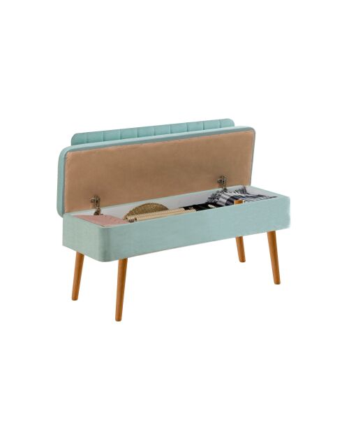 Panca Vina 0400 - 1- Verde pistacchio atlantico - H. 31 cm x l. 110 cm x H. 82,5 cm 