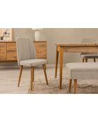 Chaise Vina Oak crème - l. 47 cm x H. 90 cm x P. 44 cm