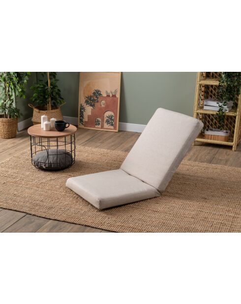 Divano letto Tera a 1 posto crema - L. 55 cm x P 65 cm x H. 60 cm