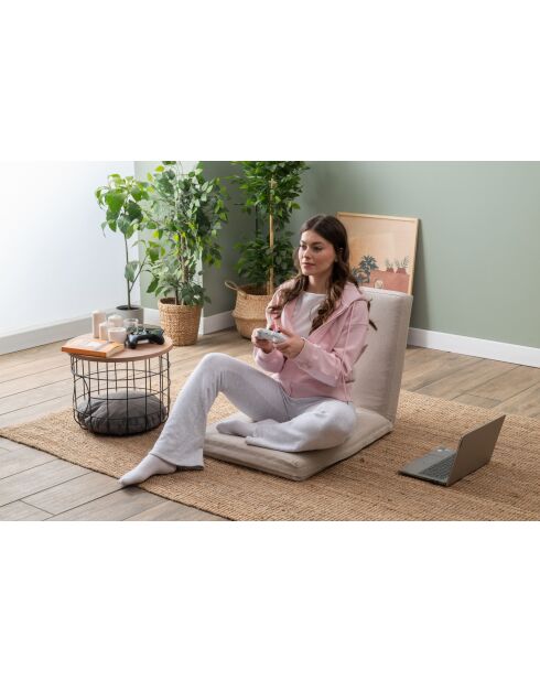 Divano letto Tera a 1 posto crema - L. 55 cm x P 65 cm x H. 60 cm