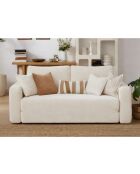 Divano letto a 2 posti Wello crema - L.160 cm x P. 70 cm x H 35 cm