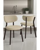 Set von 2 Stühlen Toldy cremebraun - L. 46 cm x H. 85 cm x T. 45 cm
