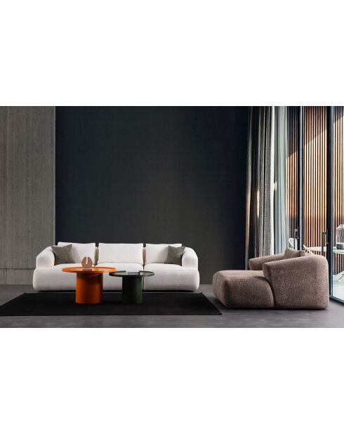 Fauteuil Sofia brun - l. 130 cm xl. 105 cm x H 85 cm