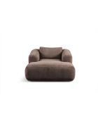 Fauteuil Sofia brun - l. 130 cm xl. 105 cm x H 85 cm