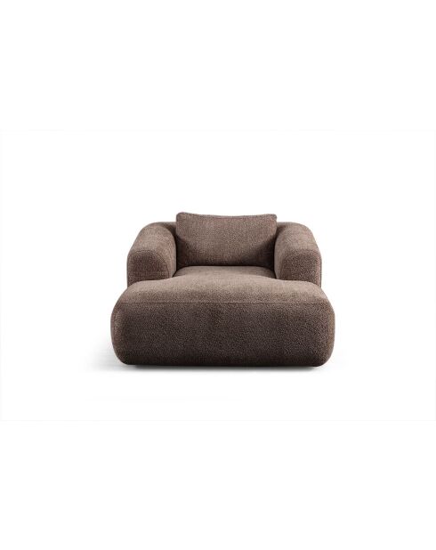 Fauteuil Sofia brun - l. 130 cm xl. 105 cm x H 85 cm