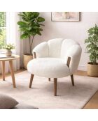Fauteuil White Star - b. 72 cm x H.. 102 cm x D. 65 cm