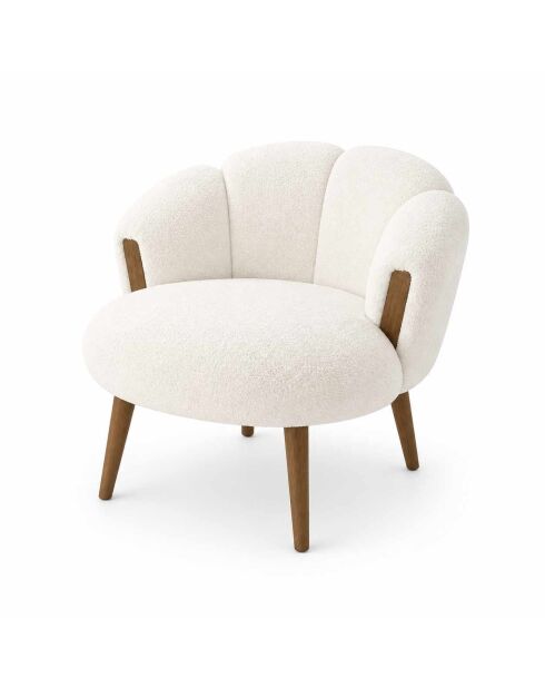 Fauteuil Étoile blanc- l . 72 cm x H. . 102 cm x P. 65 cm