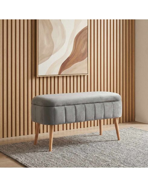 Oslo Babyface Anthrazit-Bank, L. 90 cm x H. 46 cm x T. 35 cm