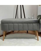 Banc Oslo Babyface Anthracite - l . 90 cm x H. 46 cm x P. 35 cm