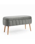 Banc Oslo Babyface Anthracite - l . 90 cm x H. 46 cm x P. 35 cm