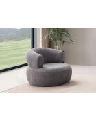 Fauteuil Roma gris foncé - l. 100 cm x H . 85 cm x P. 90 cm