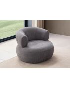 Fauteuil Roma gris foncé - l. 100 cm x H . 85 cm x P. 90 cm