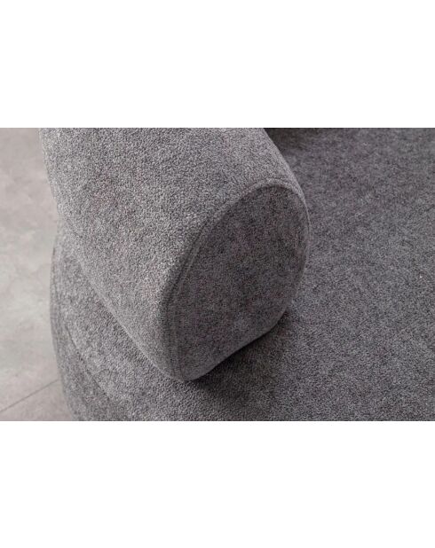 Fauteuil Roma gris foncé - l. 100 cm x H . 85 cm x P. 90 cm