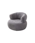 Fauteuil Roma gris foncé - l. 100 cm x H . 85 cm x P. 90 cm