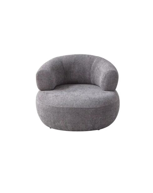 Fauteuil Roma gris foncé - l. 100 cm x H . 85 cm x P. 90 cm