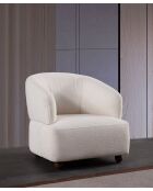 Fauteuil Rena blanc - L. 85 cm x l. 80 cm x H 80 cm