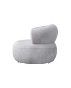 Fauteuil Rome gris - L. 100 cm x H . 85 cm x P. 90 cm