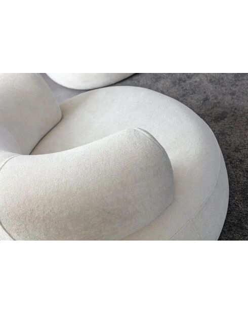 Fauteuil Rome blanc - l. 100 cm x . 85 cm x P. 90 cm