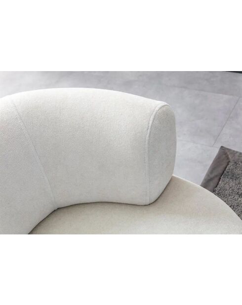 Fauteuil Rome blanc - l. 100 cm x . 85 cm x P. 90 cm