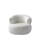 Fauteuil Rome blanc - l. 100 cm x . 85 cm x P. 90 cm