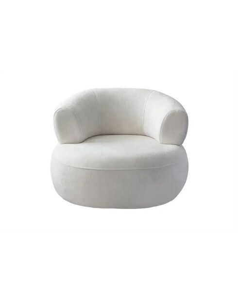 Fauteuil Rome blanc - l. 100 cm x . 85 cm x P. 90 cm