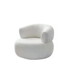 Fauteuil Rome blanc - l. 100 cm x . 85 cm x P. 90 cm