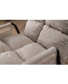 Fauteuil à bascule Lena Single crème - l. 60 cm x P. 60 cm x P. 35 cm