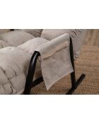Fauteuil à bascule Lena Single crème - l. 60 cm x P. 60 cm x P. 35 cm