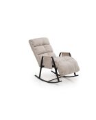 Fauteuil à bascule Lena Single crème - l. 60 cm x P. 60 cm x P. 35 cm