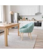 Fauteuil Marguerite vert - l . 70 cm  x H. 110 cm  x P. 70 cm