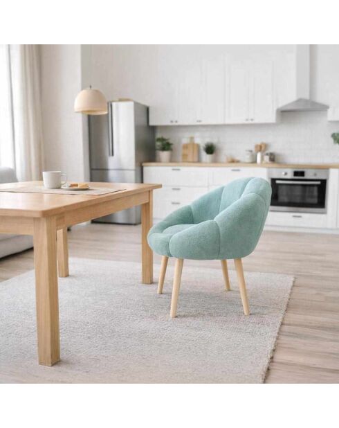 Fauteuil Marguerite vert - l . 70 cm  x H. 110 cm  x P. 70 cm