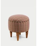 Pouf Saga Nostalgique multicolore - l. 38 cm x H. 45 cm x P. 38 cm